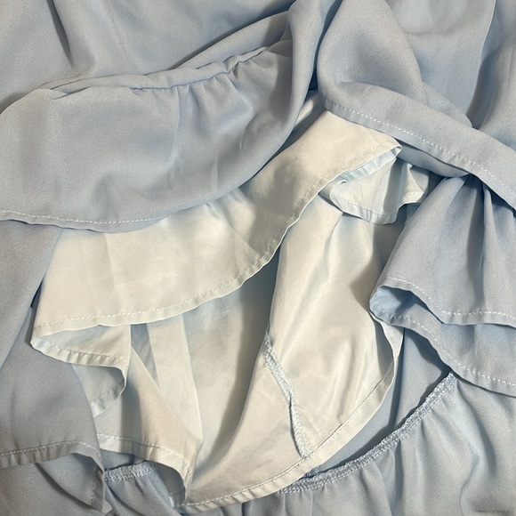 Zaful Light Blue Open Back Dress - Picture 11 of 13